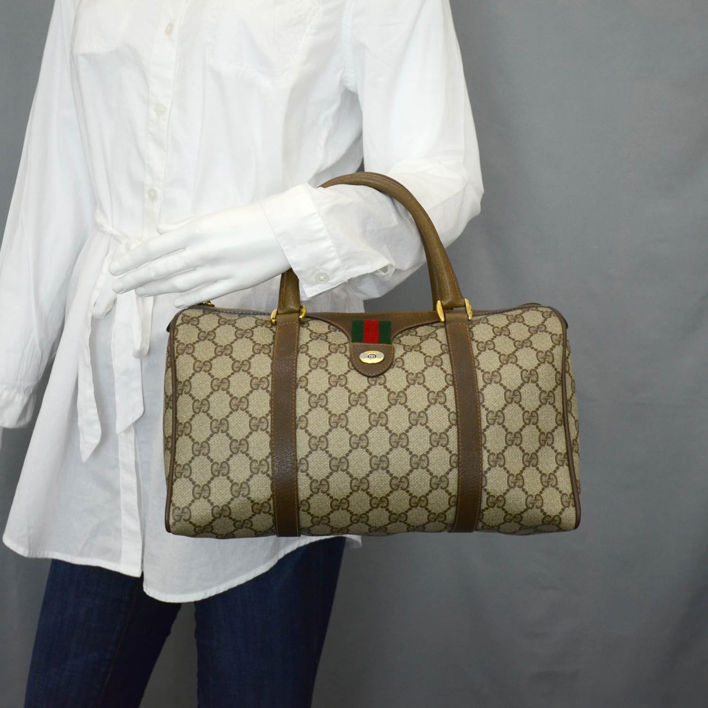 GG Monogram Boston Brown
