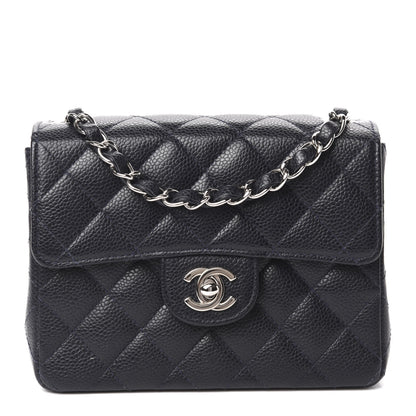 Chanel Caviar Quilted Mini Square Flap Navy 1 of 11