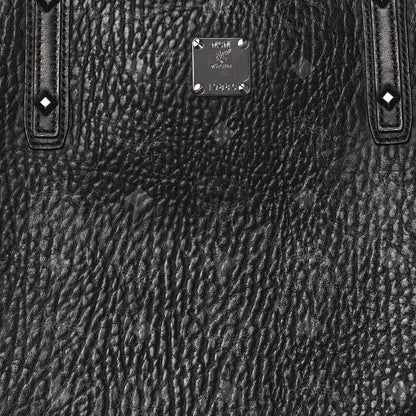 MCM Visetos Medium Reversible Shopper Tote Black 6 of 19