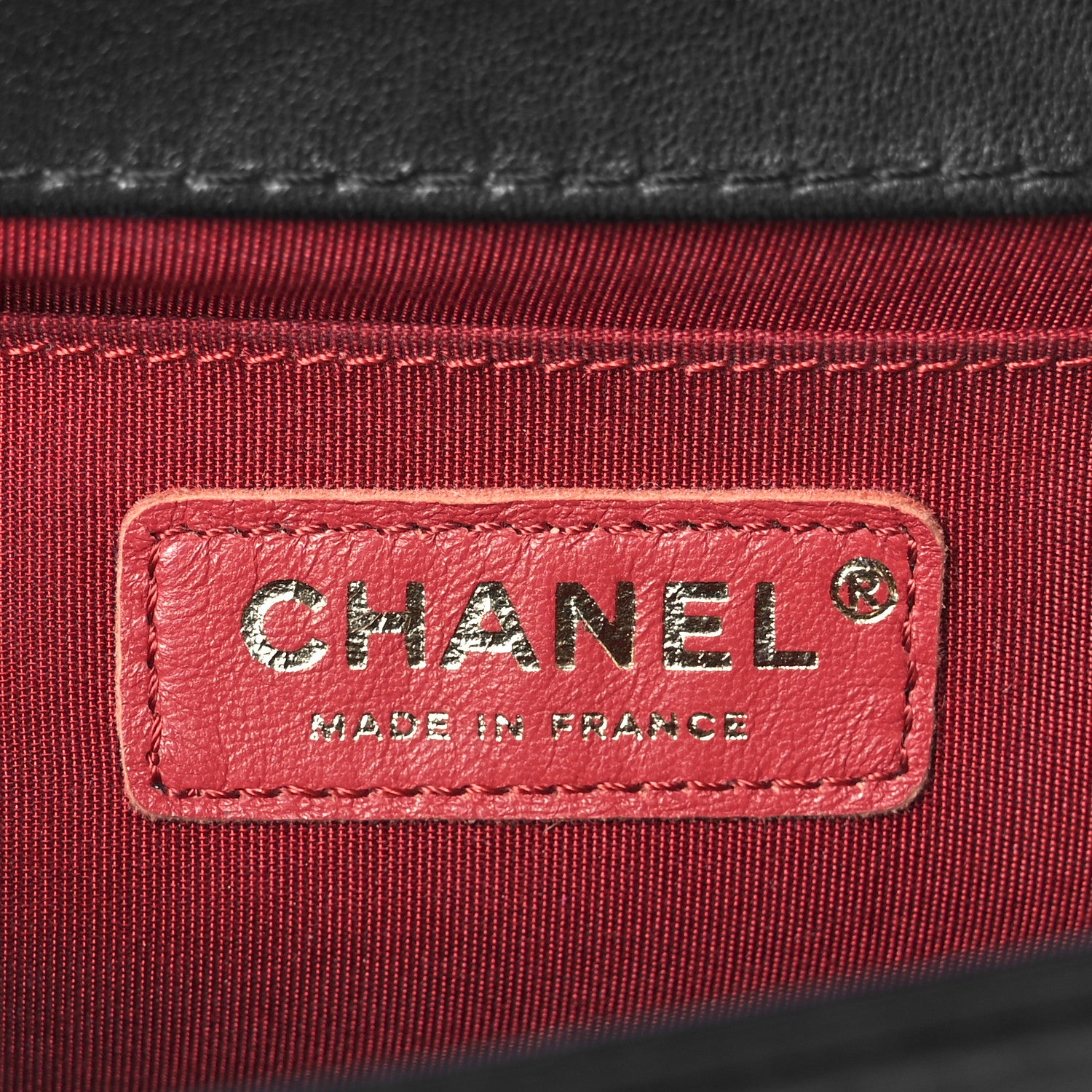 Chanel Lambskin Quilted Medium Boy Flap Dark Red Black 6 of 10