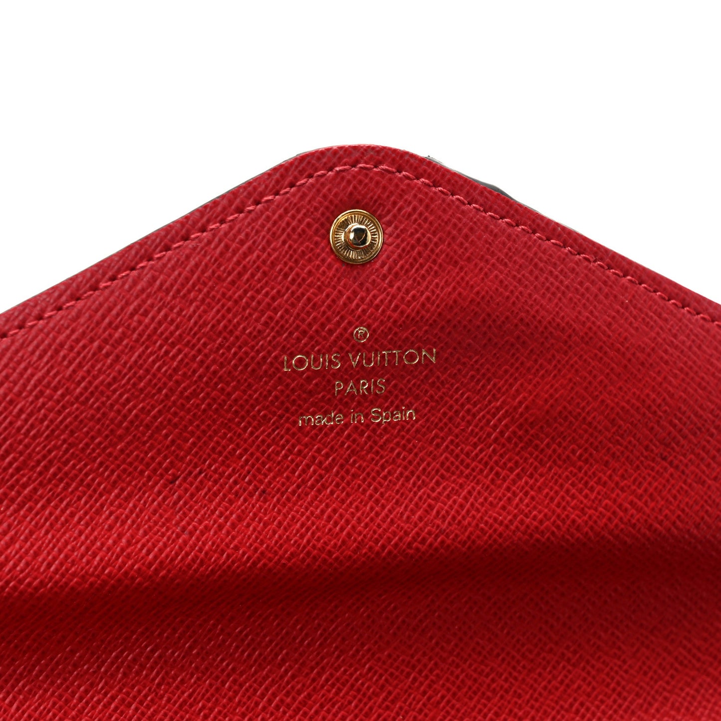 Damier Ebene Josephine Wallet Red
