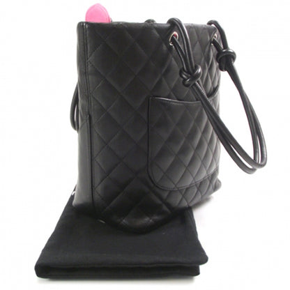 Chanel Calfskin Quilted Medium Cambon Tote Black White 3 of 12