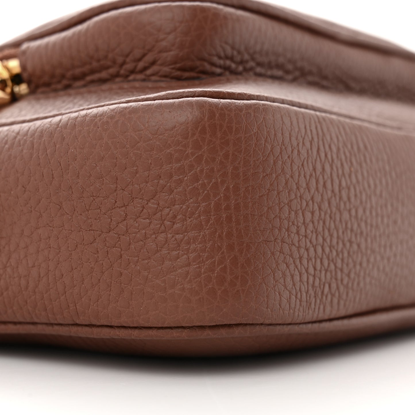 Grained Calfskin Small Camera Bag Tan