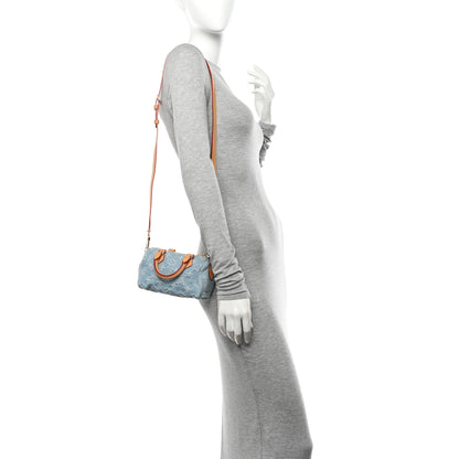 Louis Vuitton Monogram Denim Nano Speedy Sky Blue 2 of 9
