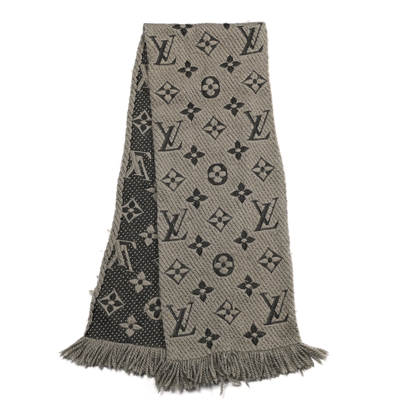 Wool Silk Logomania Scarf Verone