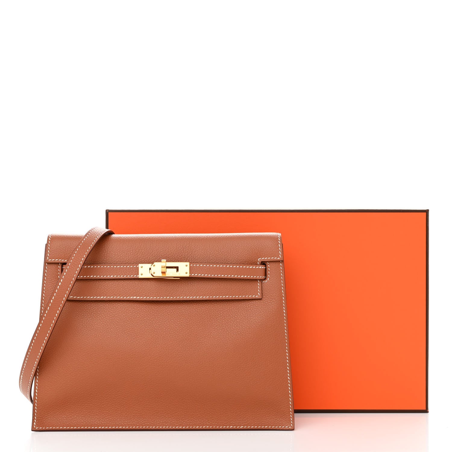 Hermes Evercolor Kelly Danse II Belt Bag Gold 10 of 10