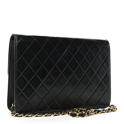 Chanel Lambskin Quilted Medium Single Flap Black 2 of 4