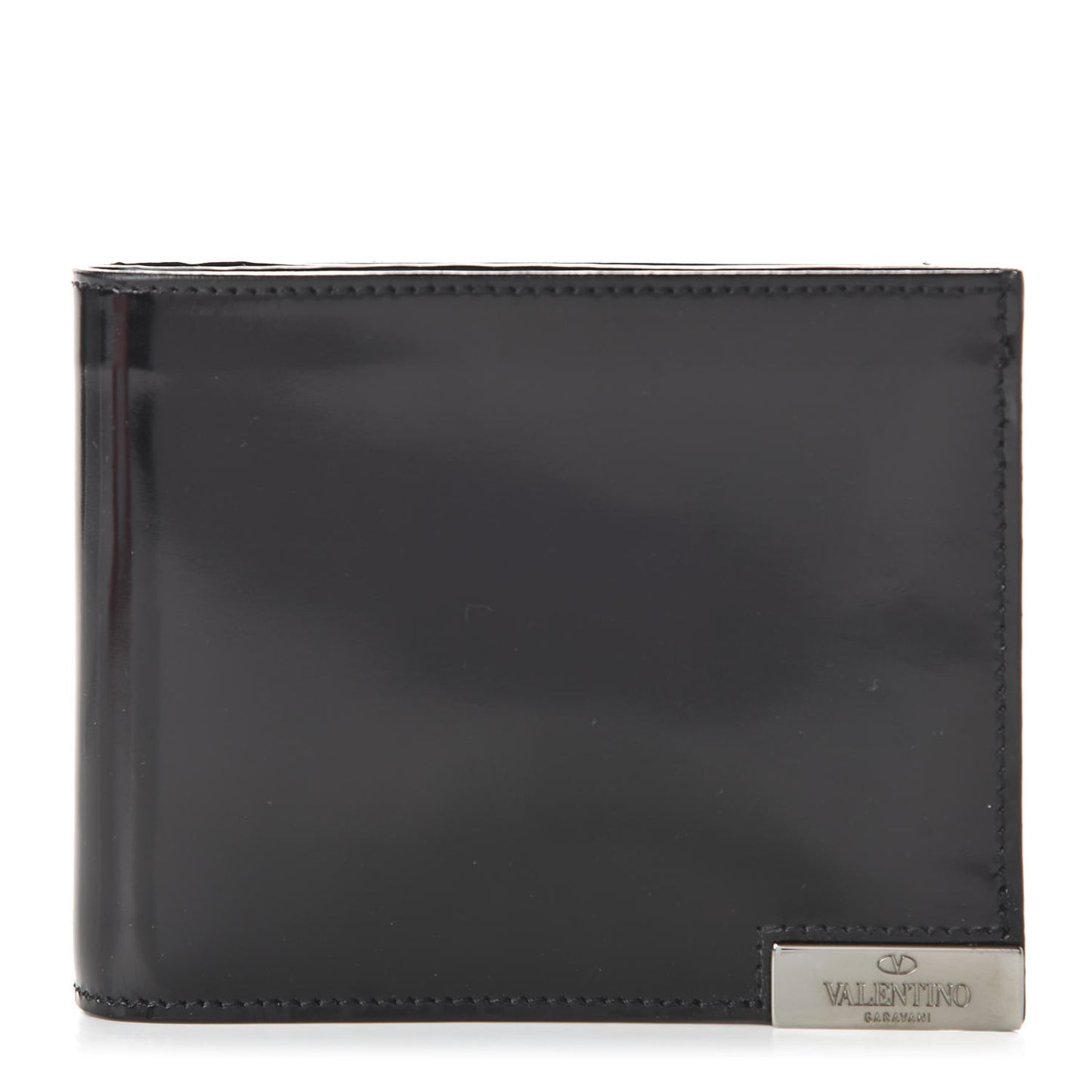 Smooth Calfskin Bi-Fold Wallet Black