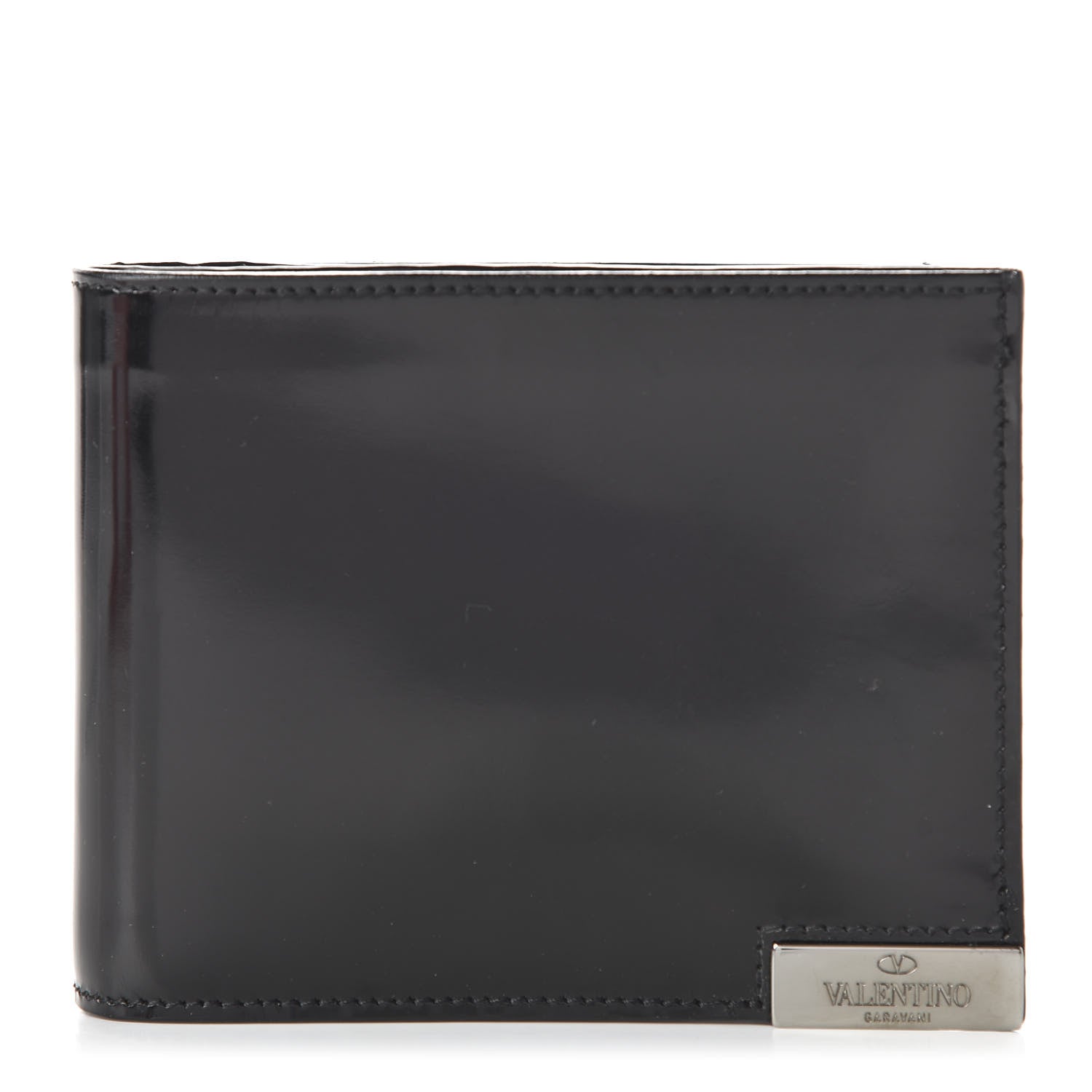 Valentino Garavani Smooth Calfskin Bi-Fold Wallet Black 1 of 20