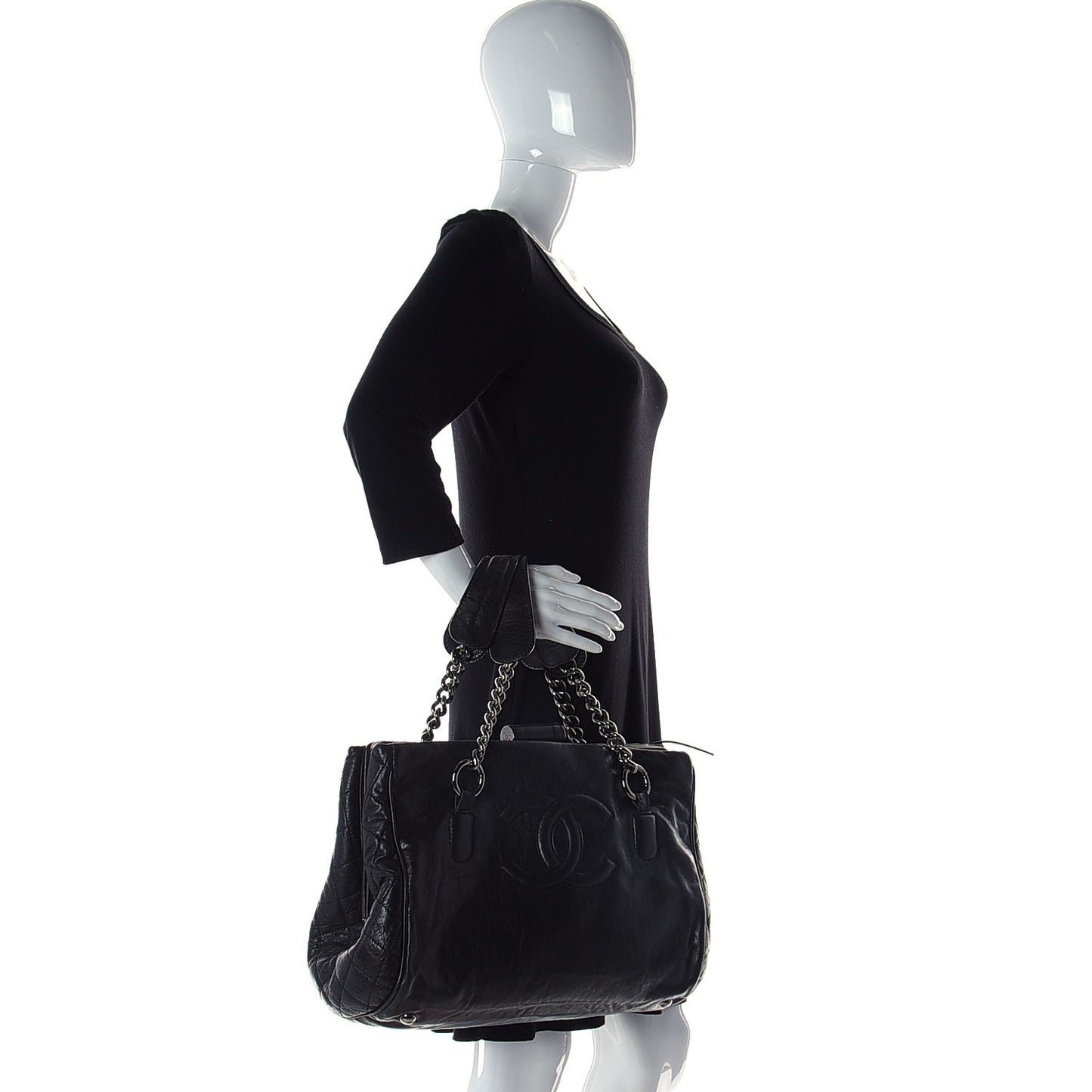 Calfskin Large Perfect Day Tote Black