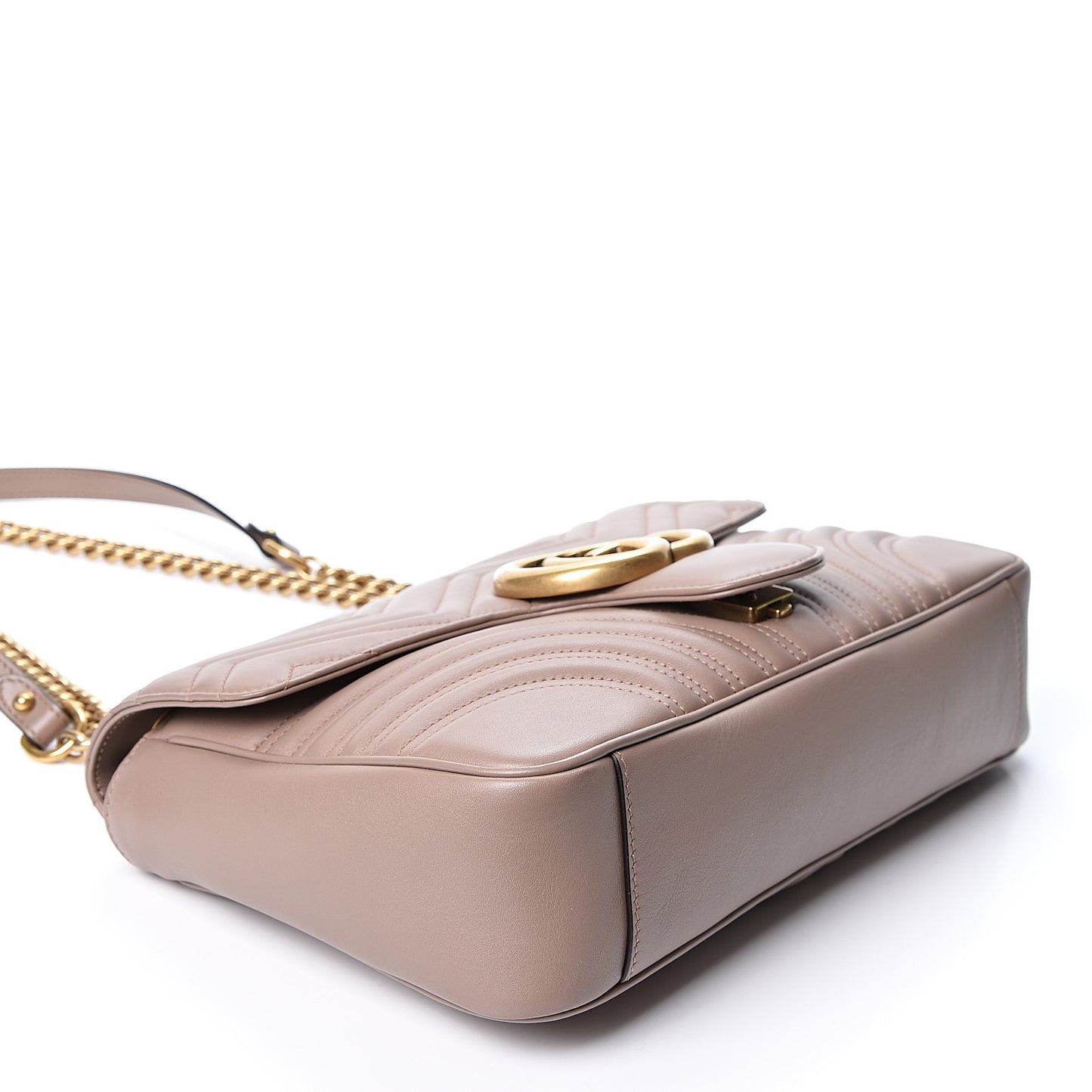 Calfskin Matelasse Medium GG Marmont Shoulder Bag Porcelain Rose
