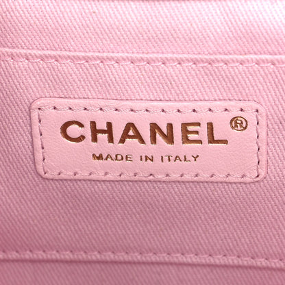 Chanel Caviar Quilted CC Pocket Bucket Bag Light Pink 7 of 11