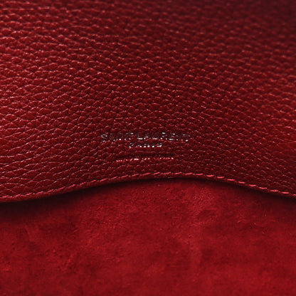 Saint Laurent Grained Calfskin Small Supple Sac De Jour Dark Pallisandre 6 of 8