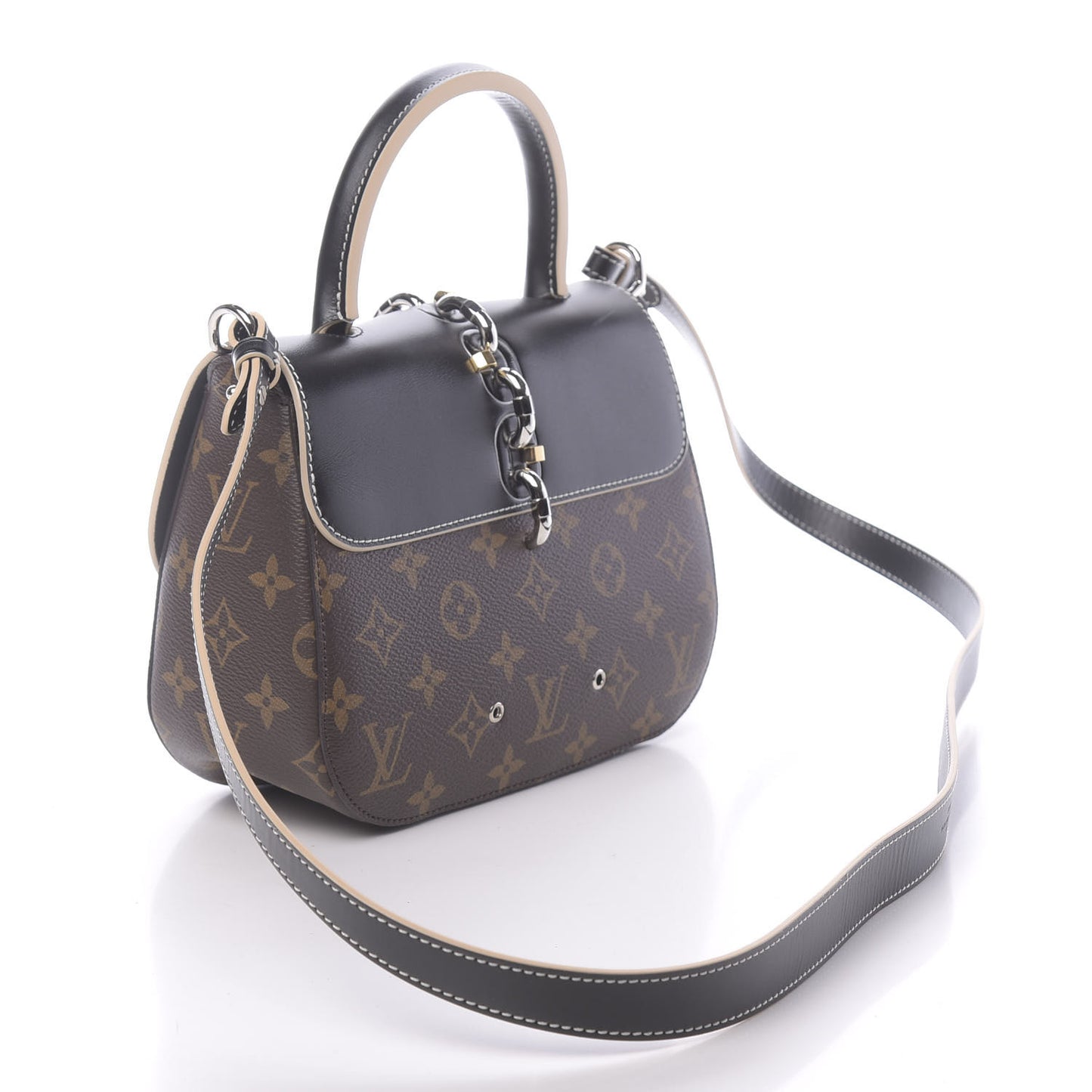 Calfskin Monogram Chain It Bag PM Black