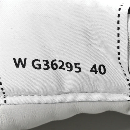 Chanel Velvet Womens Logo Sneakers 40 White Black Grey 8 of 9