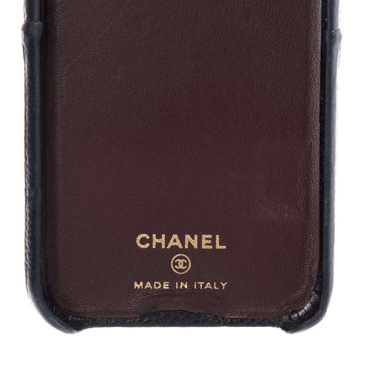 Caviar Quilted iPhone X Coco Tech Case Black
