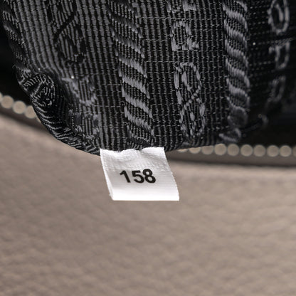 Prada Vitello Phenix Logo Hobo Ardesia 7 of 11