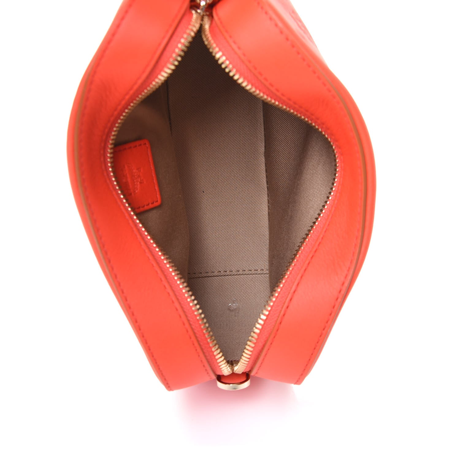 MCM Calfskin Ottomar Monogram Klara Crossbody Bag Hot Coral 5 of 5