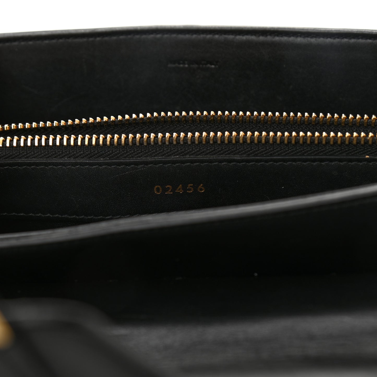 Satinated Calfskin Small 16 Top Handle Bag Black