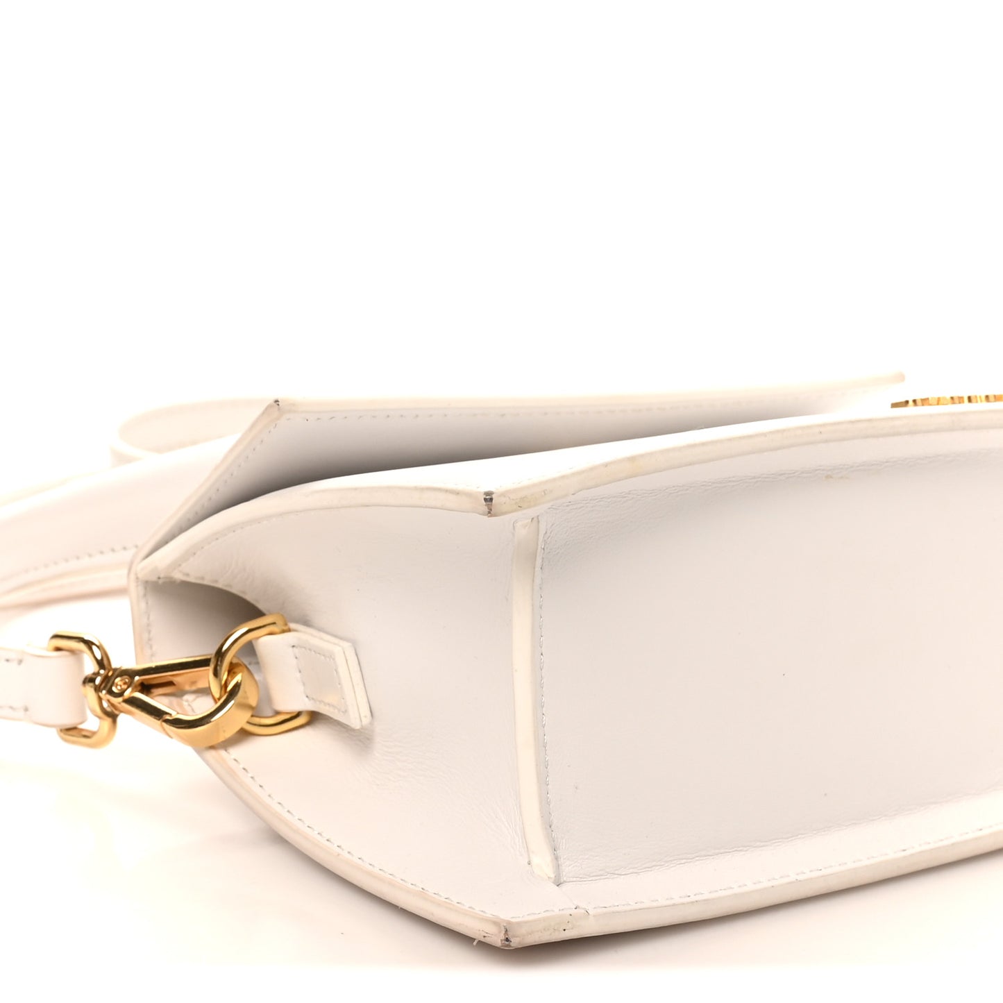 Smooth Calfskin Le Chiquito Moyen White