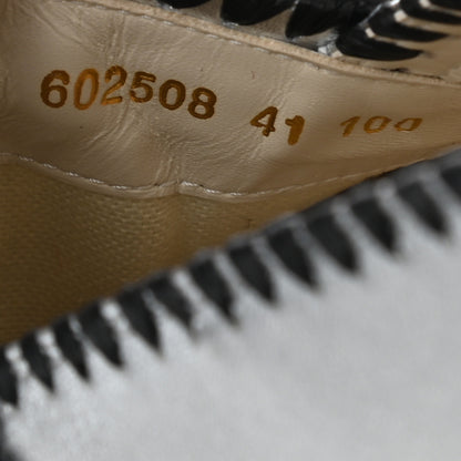 Gucci Metallic Nappa GG Marmont Espadrilles 41 Silver 7 of 12