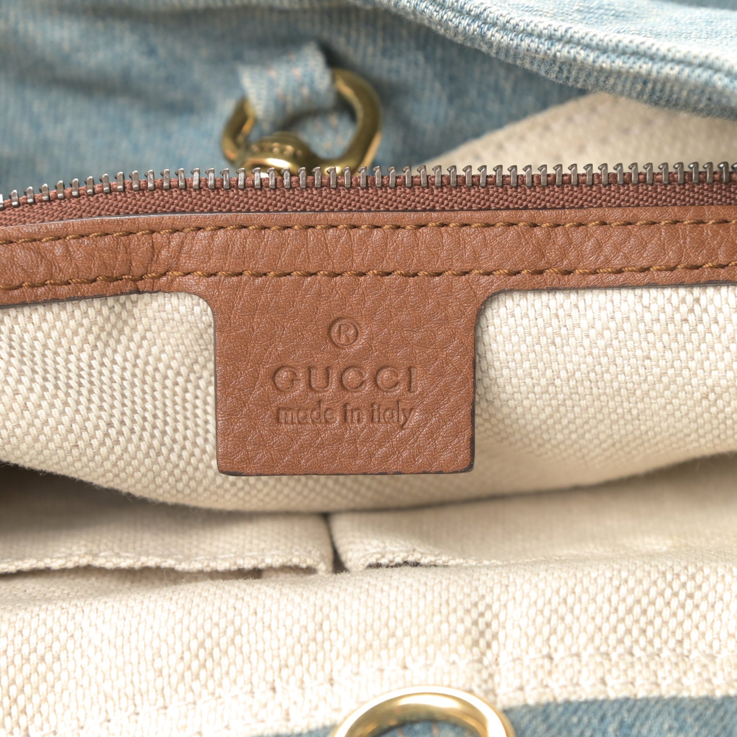Denim Medium Soho Chain Shoulder Bag Blue