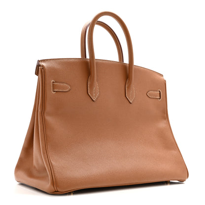 Hermes Courchevel Birkin 35 Gold 3 of 14