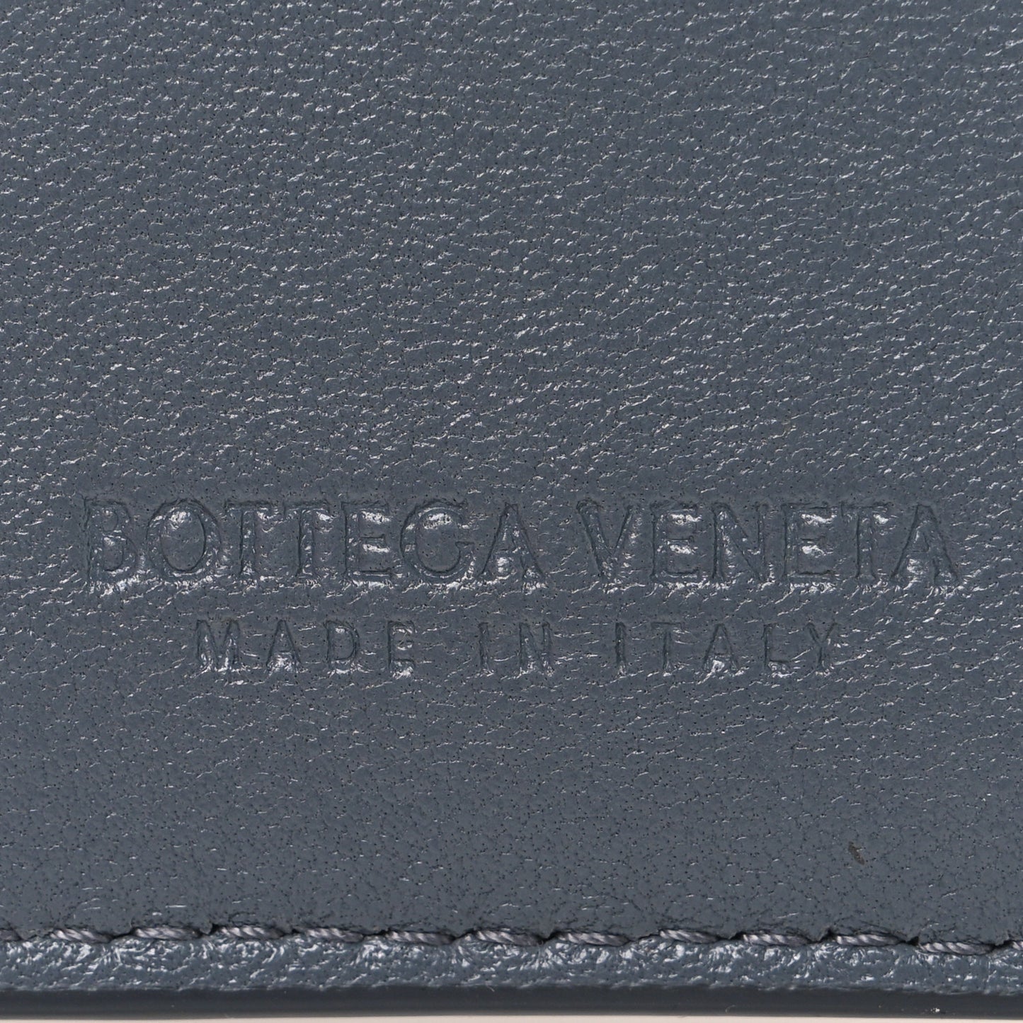 Nappa Intreccio Cassette Credit Card Holder Thunder