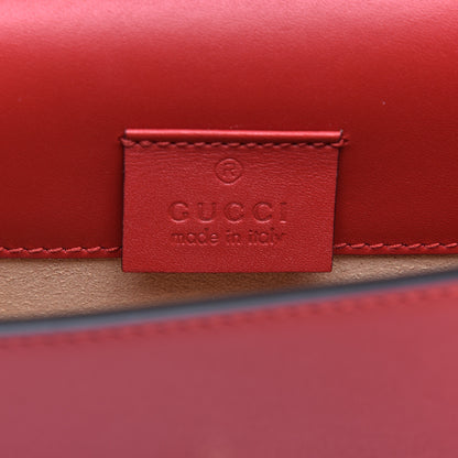 Gucci Calfskin Super Mini Sylvie Chain Shoulder Bag Hibiscus Red 8 of 10