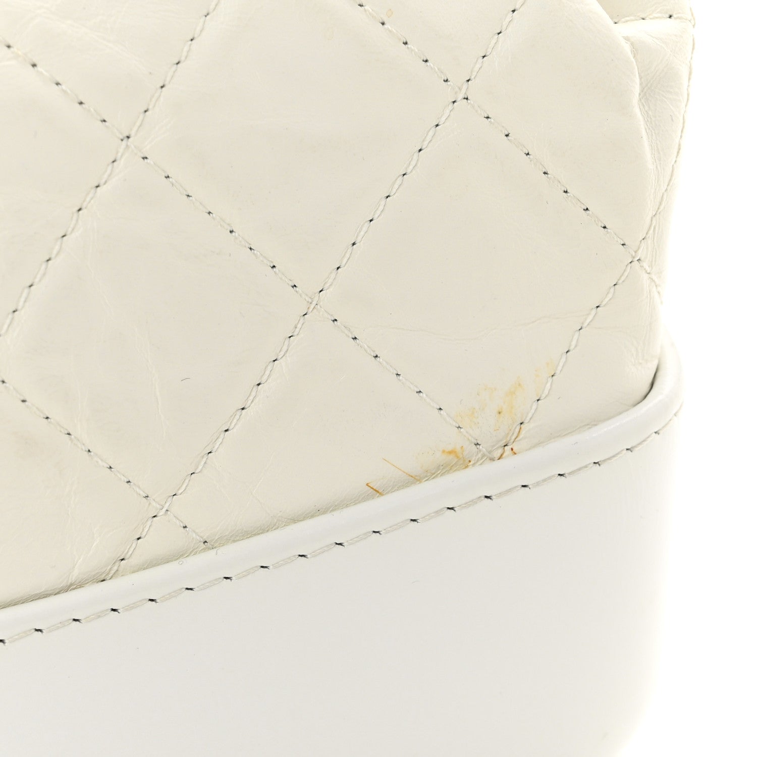 Chanel Aged Calfskin Quilted Small Gabrielle Backpack White 11 of 13