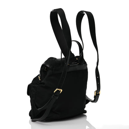 Prada Tessuto Nylon Soft Calfskin Backpack Black 3 of 13