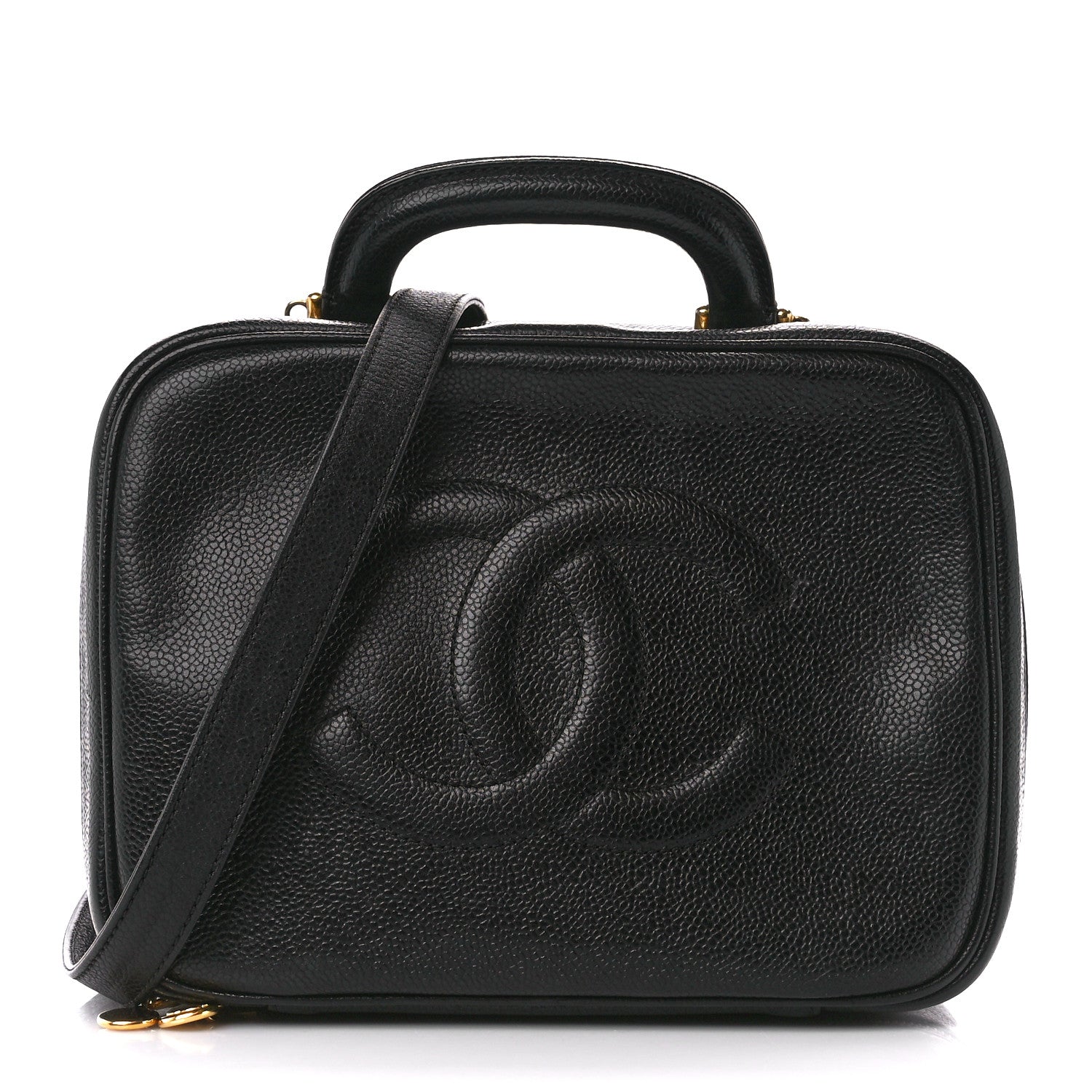 Chanel Caviar Timeless CC Vanity Case Black 1 of 12