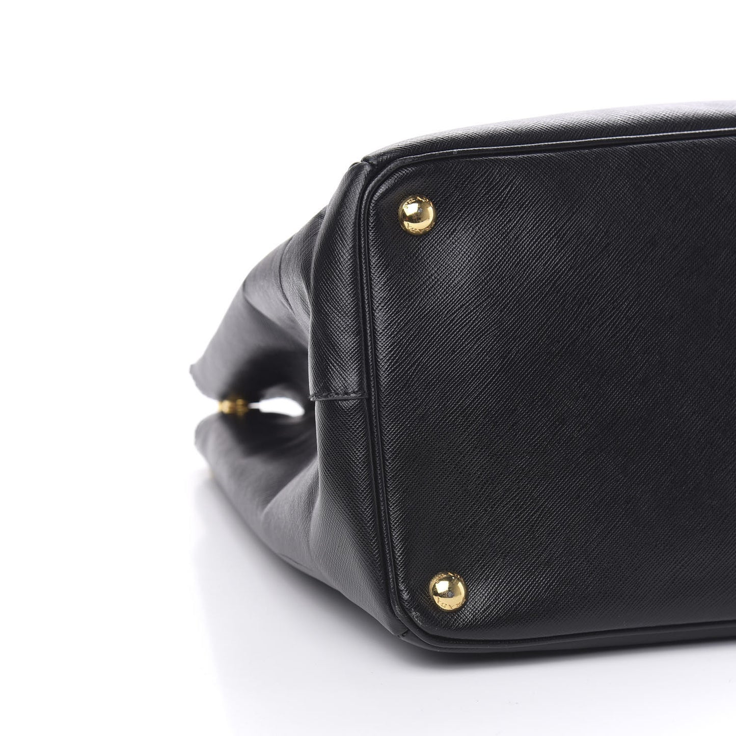 Saffiano Lux Extra Large Galleria Double Zip Tote Black