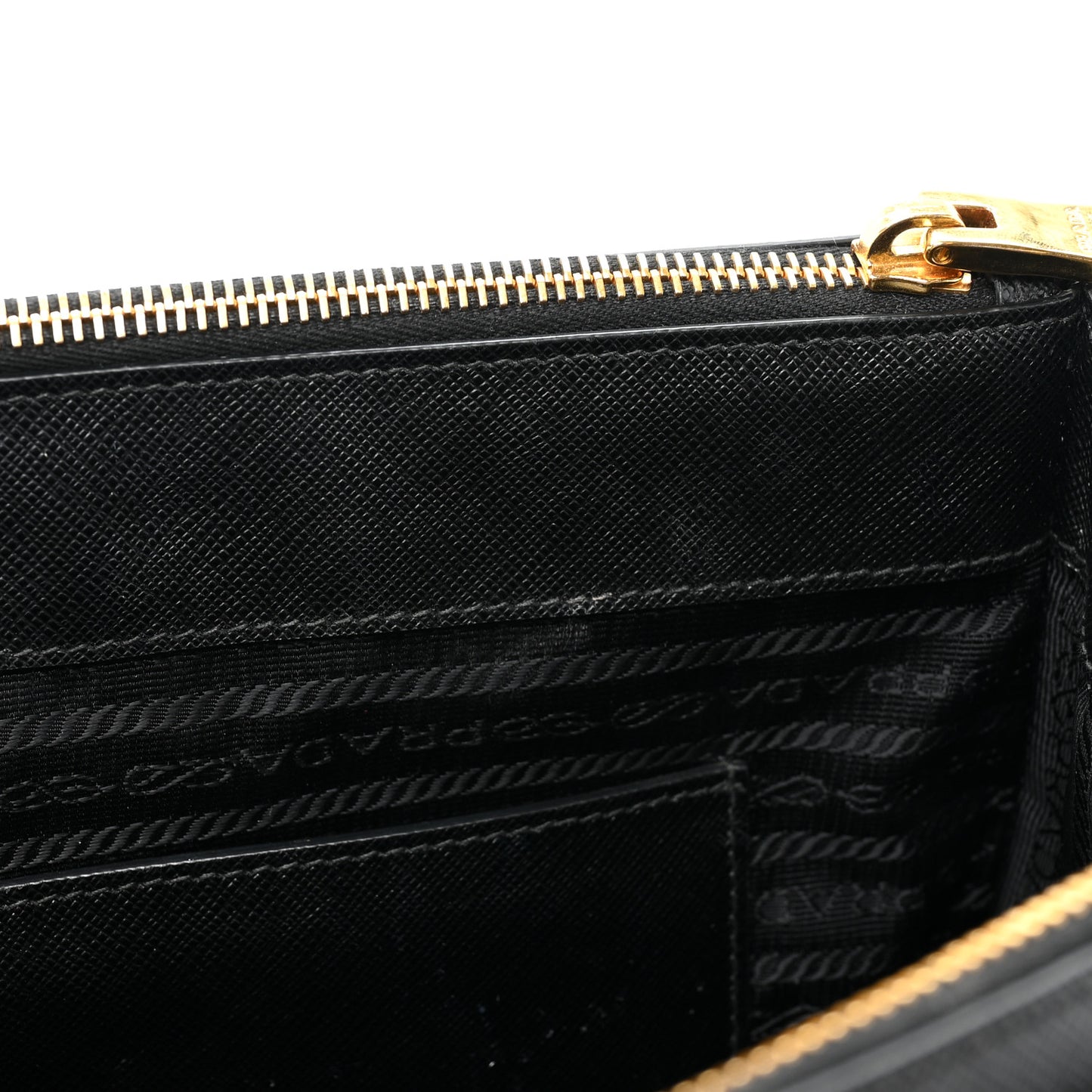 Saffiano Medium Galleria Double Zip Tote Black