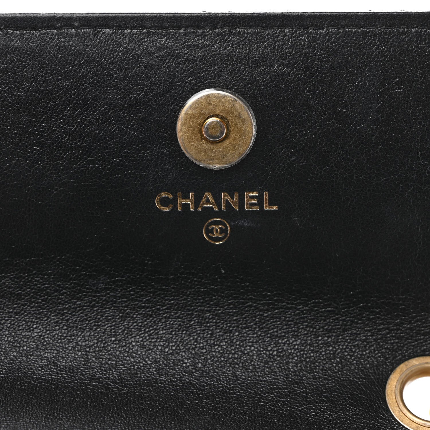 Chanel Lambskin Quilted Dynasty Flap Phone Holder With Chain Black 6 of 11