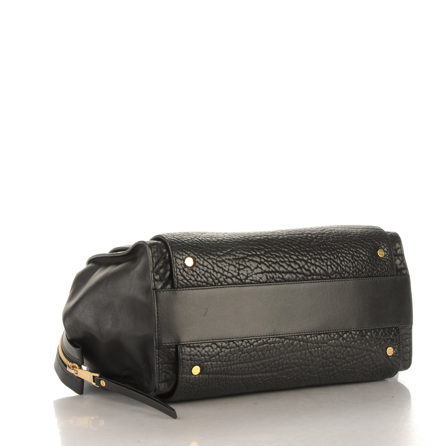 Pebbled Calfskin Dree Shoulder Bag Black