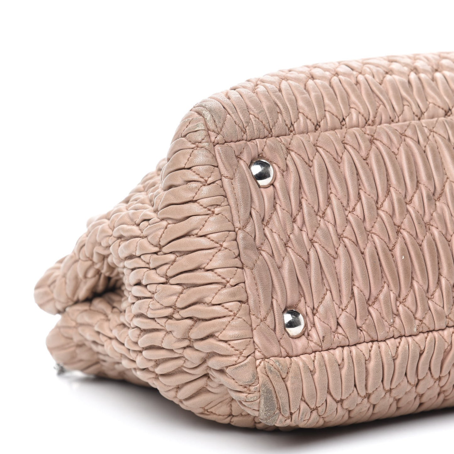 Nappa Matelasse Swarovski Crystal Tote Cammeo
