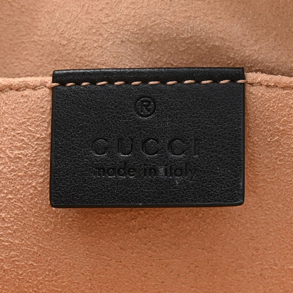 Gucci Calfskin Matelasse Small GG Marmont Chain Shoulder Bag Black 6 of 16