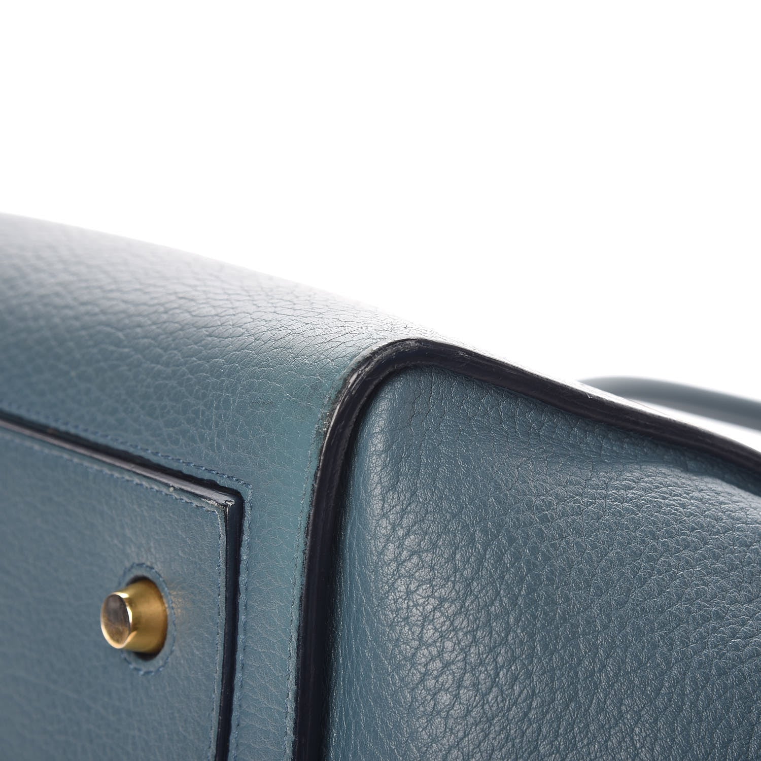 Celine Grained Calfskin Small Tie Knot Tote Denim 12 of 14