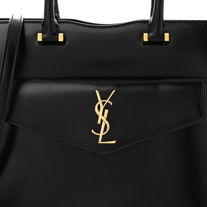 Saint Laurent Shiny Calfskin Small Uptown Tote Black 8 of 11