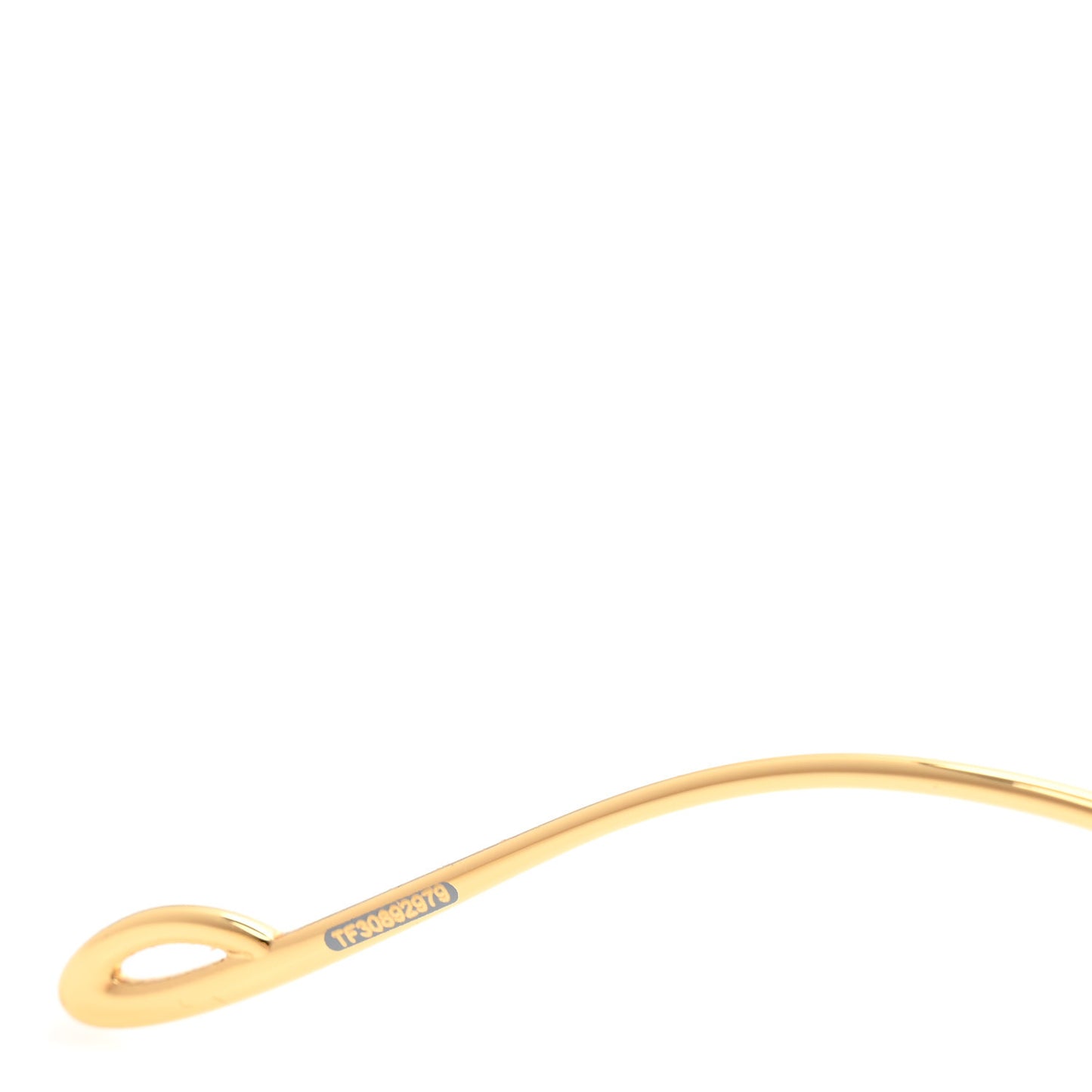Metal Rimless Bar Shield Sunglasses LW40073U Gold Black