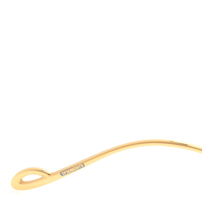 Loewe Metal Rimless Bar Shield Sunglasses LW40073U Gold Black 7 of 9