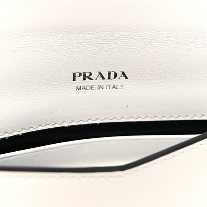 Prada Spazzolato Logo Wristlet White 6 of 7