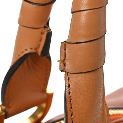 Chloe Calfskin Perforated Marcie Animation Satchel Brown 10 of 13