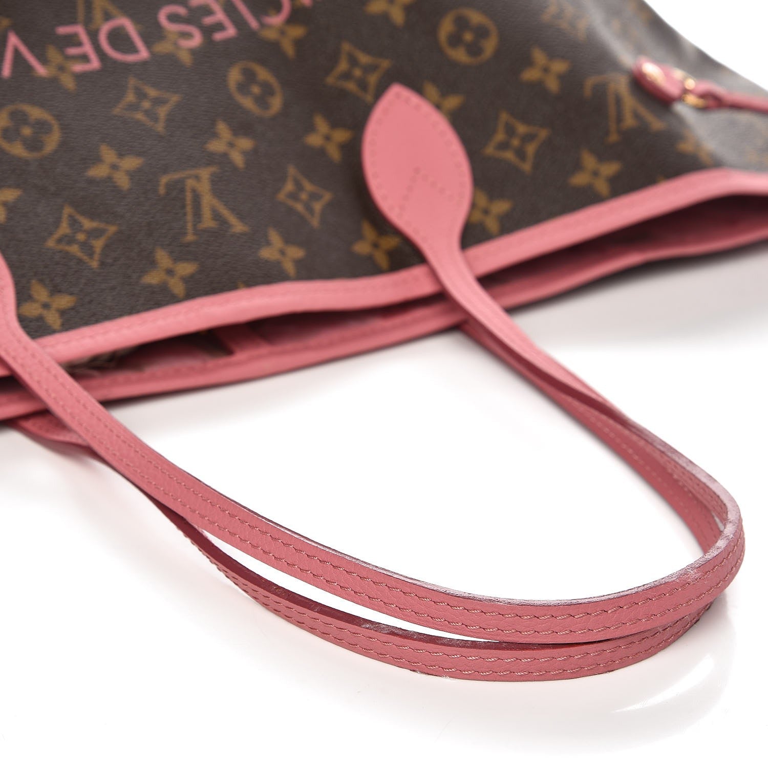 Louis Vuitton Monogram Articles de Voyage Ikat Neverfull GM Rose Velours 8 of 13