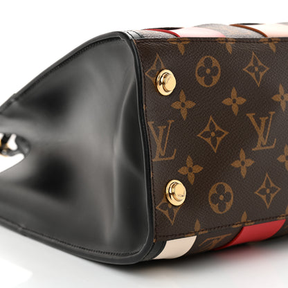 Louis Vuitton Calfskin Monogram Damier Tressage City Steamer MM Black Multicolor 8 of 11