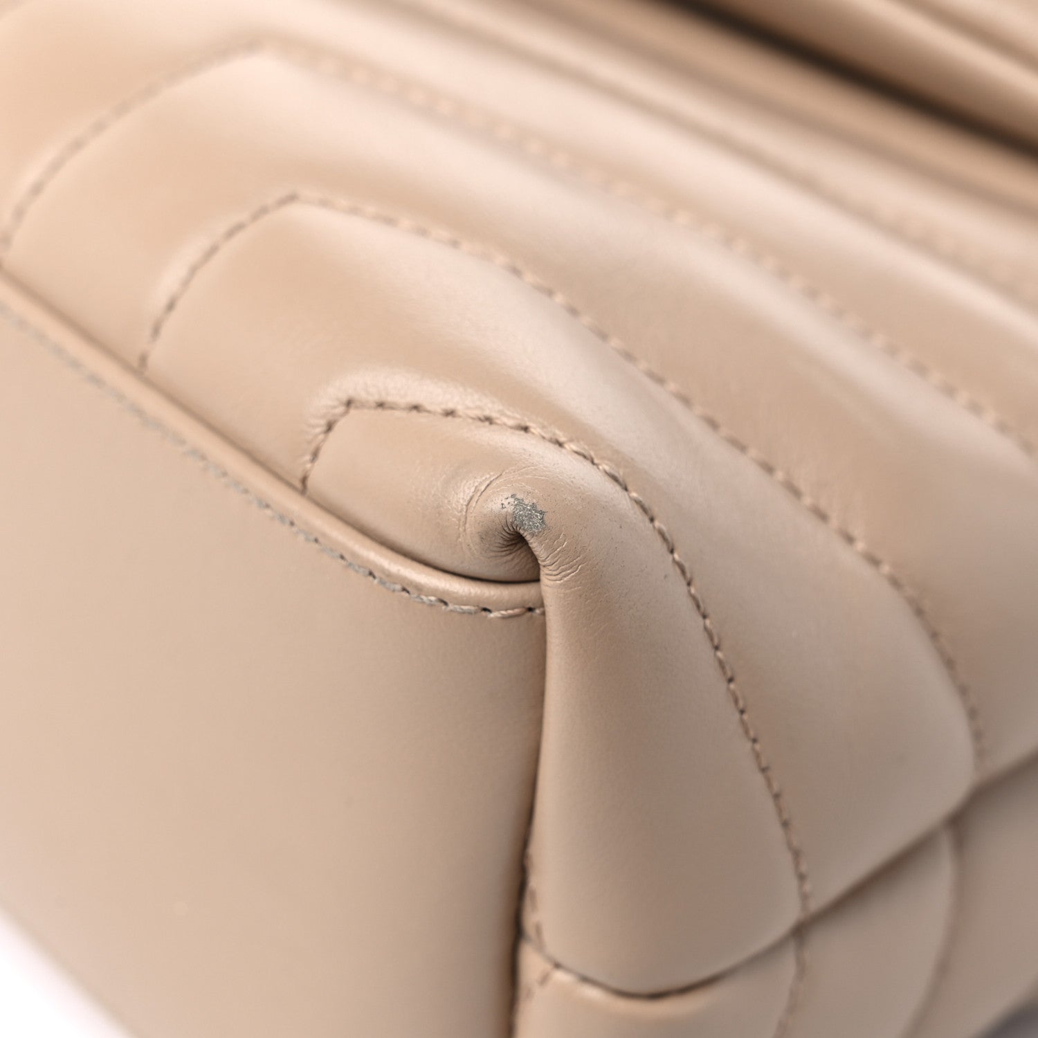 Saint Laurent Calfskin Y Quilted Monogram Small Loulou Chain Satchel Dark Beige 10 of 16