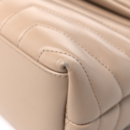 Saint Laurent Calfskin Y Quilted Monogram Small Loulou Chain Satchel Dark Beige 10 of 16