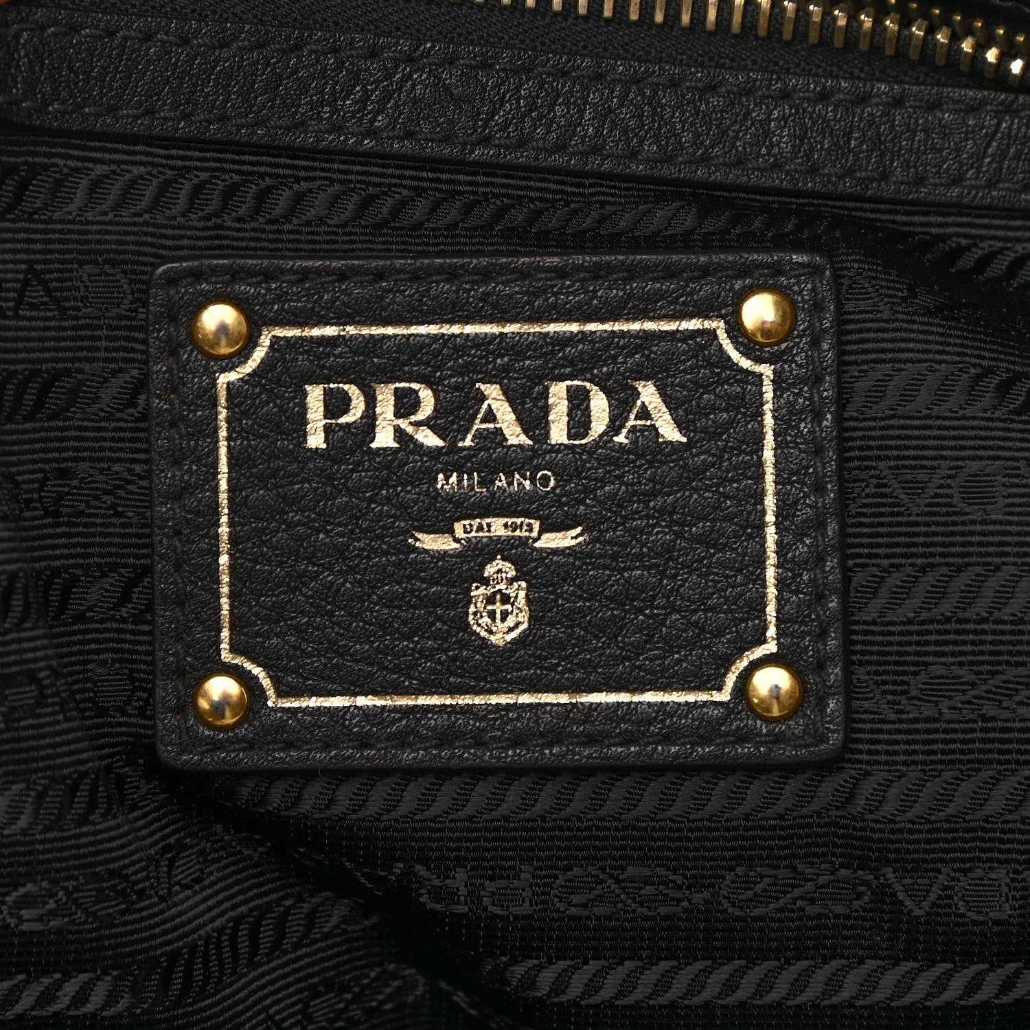 Prada Tessuto Nylon Vitello Daino Tote Black 11 of 12