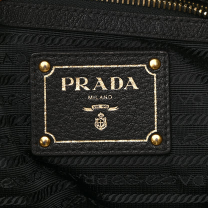 Prada Tessuto Nylon Vitello Daino Tote Black 11 of 12